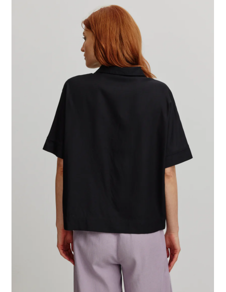 CAMICETTA MANICHE CORTE IN ECOVISCOSA LENZING ECOVERO "BRUNNERA"