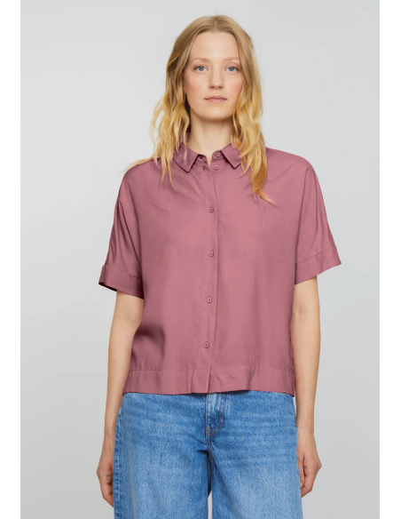 CAMICETTA MANICHE CORTE IN ECOVISCOSA LENZING ECOVERO "BRUNNERA"