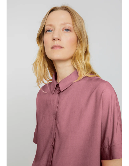 CAMICETTA MANICHE CORTE IN ECOVISCOSA LENZING ECOVERO "BRUNNERA"