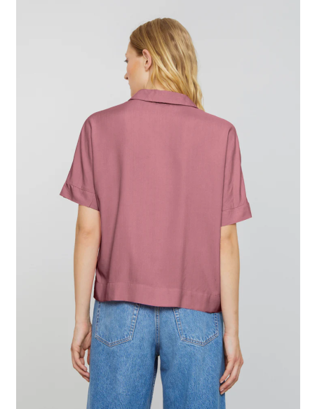 CAMICETTA MANICHE CORTE IN ECOVISCOSA LENZING ECOVERO "BRUNNERA"