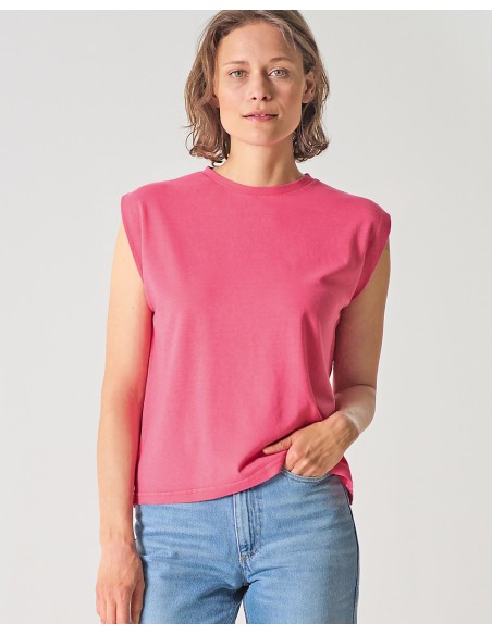 T-SHIRT SMANICATA IN CANAPA E COTONE BIOLOGICO