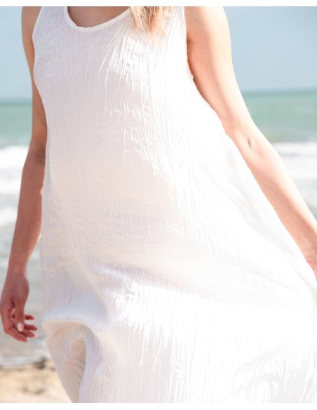 ABITO IN PURA SETA INCRESPATA "ZETA"