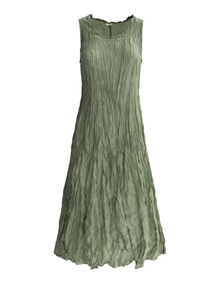 ABITO IN PURA SETA INCRESPATA "ZETA"