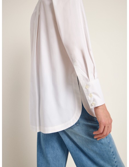 CAMICIA OVERSIZE IN 100% COTONE BIOLOGICO GOTS "LAURA"