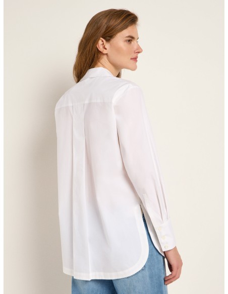 CAMICIA OVERSIZE IN 100% COTONE BIOLOGICO GOTS "LAURA"