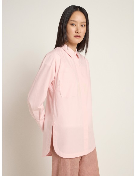 CAMICIA OVERSIZE IN 100% COTONE BIOLOGICO GOTS "LAURA"