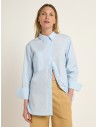 CAMICIA OVERSIZE IN 100% COTONE BIOLOGICO GOTS "LAURA"
