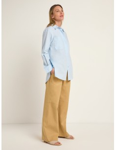 CAMICIA OVERSIZE IN 100% COTONE BIOLOGICO GOTS "LAURA" -... 2