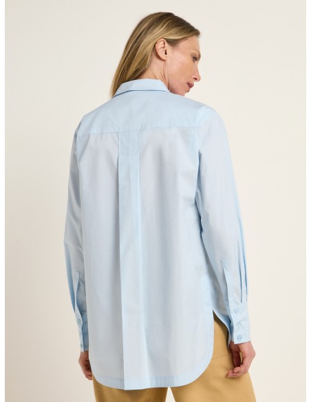 CAMICIA OVERSIZE IN 100% COTONE BIOLOGICO GOTS "LAURA"