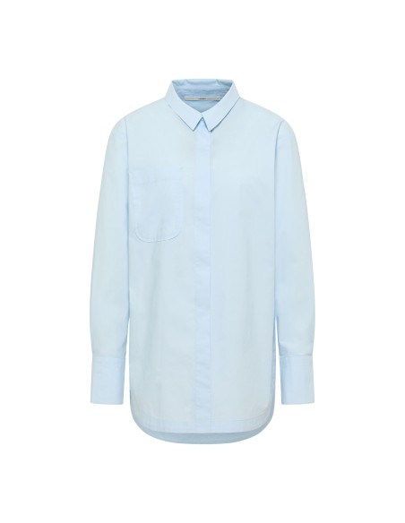 CAMICIA OVERSIZE IN 100% COTONE BIOLOGICO GOTS "LAURA"