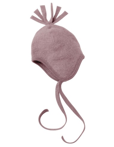 BERRETTO BIMBI IN PILE DI LANA MERINO "CIUFFO"