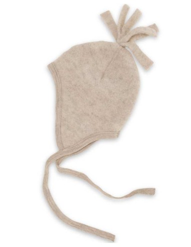 BERRETTO BIMBI IN PILE DI LANA MERINO "CIUFFO"