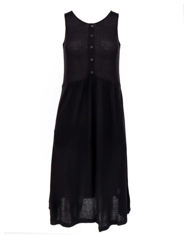 ABITO LUNGO IN SETA LINO E VISCOSA "CINDY"