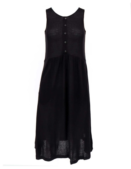 ABITO LUNGO IN SETA LINO E VISCOSA "CINDY"