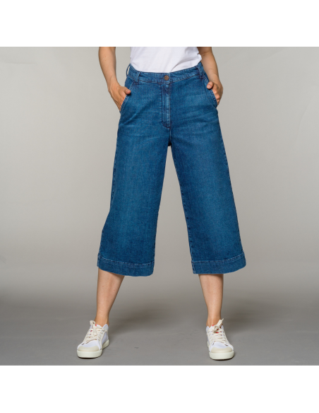 JEANS COULOTTE IN COTONE BIOLOGICO "FREDERIKA"