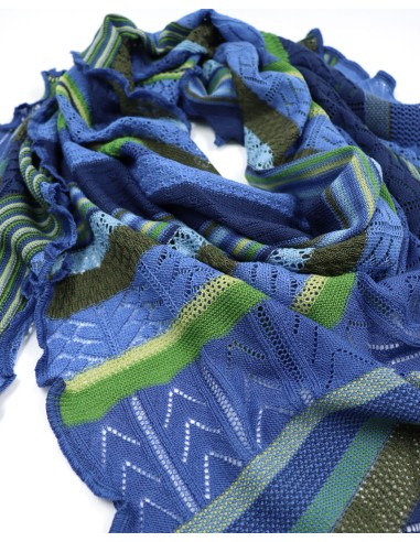 STOLA TRIANGOLARE IN LANA MERINO 100X200 "KYRA"