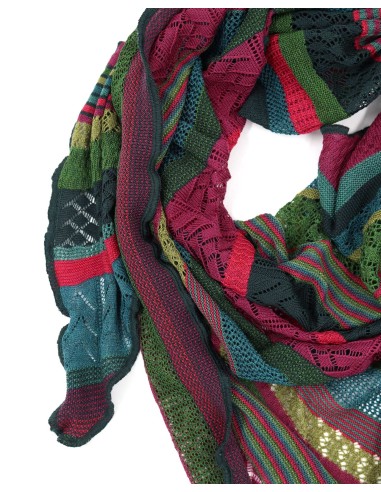 STOLA TRIANGOLARE IN LANA MERINO 100X200 "KYRA"