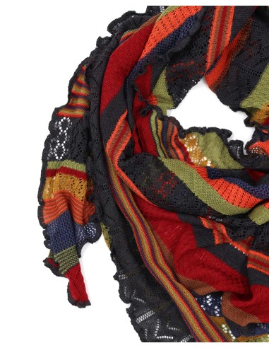 STOLA TRIANGOLARE IN LANA MERINO 100X200 "KYRA"