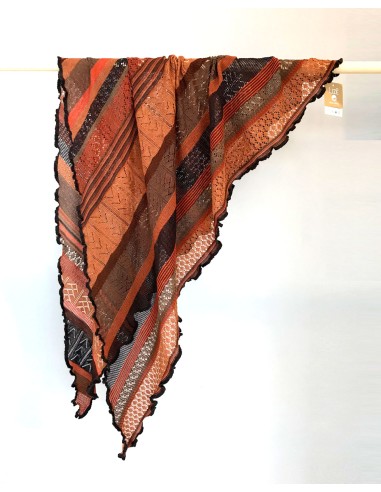 STOLA TRIANGOLARE IN LANA MERINO 100X200 "KYRA"