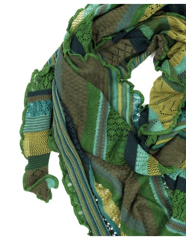 STOLA TRIANGOLARE IN LANA MERINO 100X200 "KYRA"