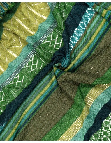 STOLA TRIANGOLARE IN LANA MERINO 100X200 "KYRA"