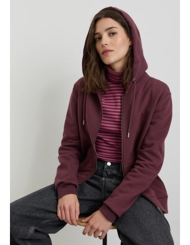 FELPA IN COTONE BIOLOGICO GARZATO VEGAN "DAHLIA"