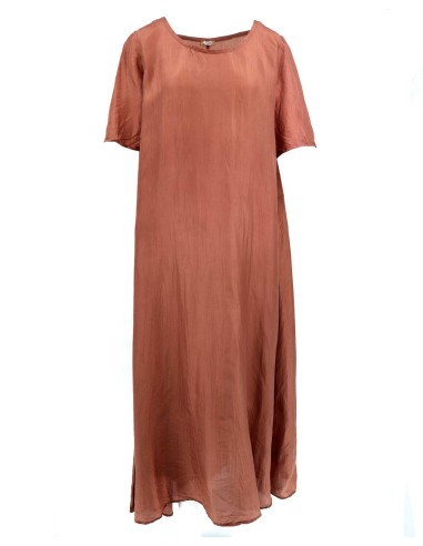 ABITO LUNGO IN PURA SETA "ZANTA"