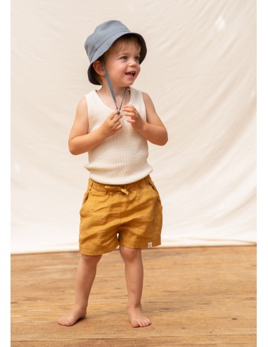 PANTALONE CORTO UNISEX IN 100% LINO "ARKIE"