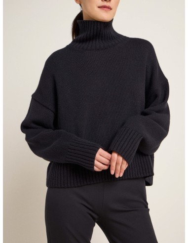 MAGLIONE OVERSIZE IN LANA E COTONE BIO