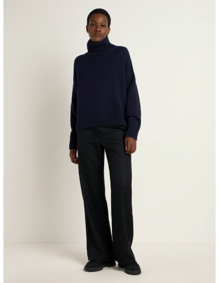 MAGLIONE OVERSIZE IN LANA E COTONE BIO