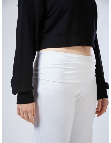 PANTALONE AMPIO IN BAMBU' CON FASCIA IN VITA