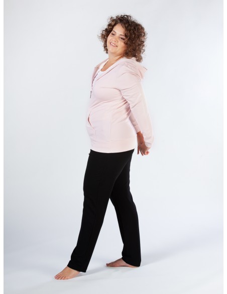 FELPA IN BAMBU' SLIM CON CAPPUCCIO