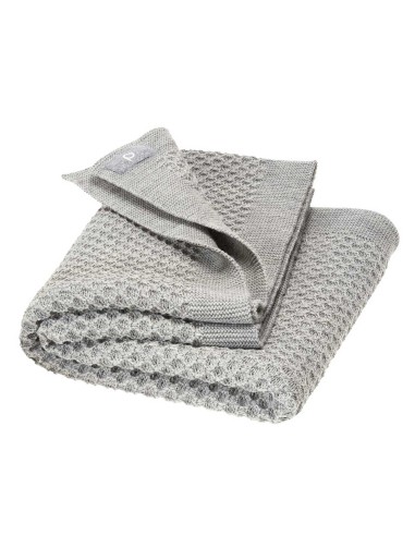 COPERTINA IN PURA LANA NEONATI 80X100 A NIDO D'APE