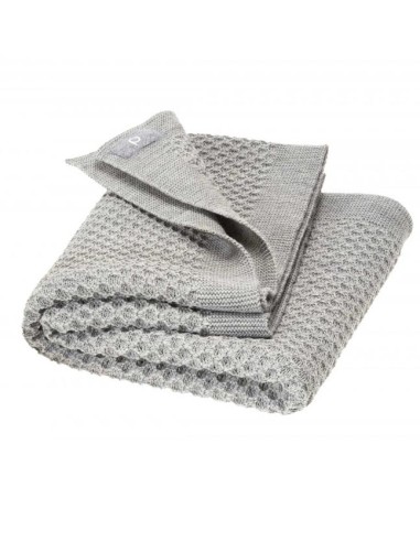 COPERTINA IN PURA LANA NEONATI 80X100 A NIDO D'APE