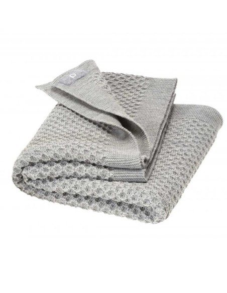 COPERTINA IN PURA LANA NEONATI 80X100 A NIDO D'APE