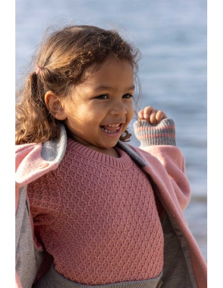 MAGLIONCINO KIDS IN 100% LANA MERINO BIOLOGICA LAVORATO