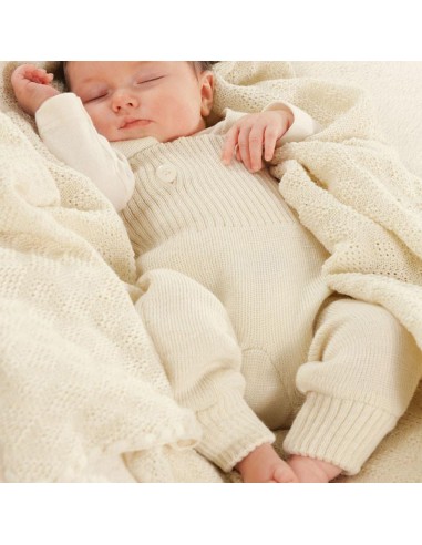 Pantalone salopette con bretelle Disana, in lana Merino biologica