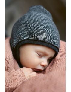 CUFFIETTA BABY IN LANA MERINO TRICOT - CARAMELLO 2