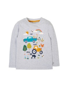 MAGLIA BIMBO MANICHE LUNGHE IN COTONE BIOLOGICO...