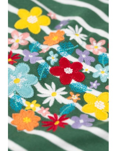 MAGLIA BIMBA IN COTONE BIOLOGICO CON RICAMI...