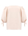 BLUSA CON SPALLE SCESE IN 100% LINO "AGNETA"