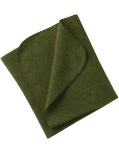 COPERTA BABY IN PILE DI LANA MERINO BIOLOGICA 80x100 - VERDE