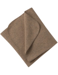 COPERTA BABY IN PILE DI LANA MERINO BIOLOGICA 80x100 - NOCE