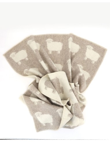 COPERTA IN 100% LANA MERINO 100x140 CM "PECORELLA"