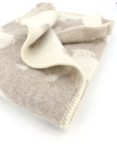 COPERTA IN 100% LANA MERINO 100x140 CM "PECORELLA"