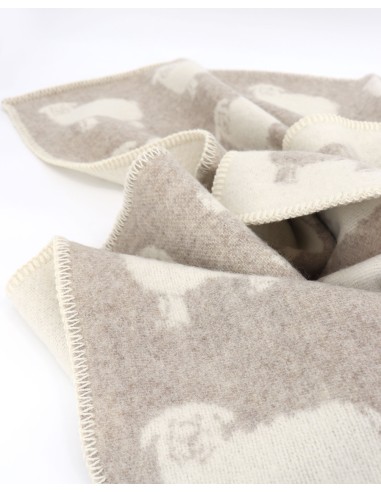 COPERTA IN 100% LANA MERINO 100x140 CM "PECORELLA"