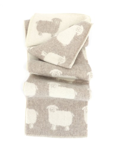 COPERTA IN 100% LANA MERINO 100x140 CM "PECORELLA"