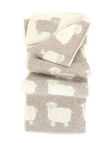 COPERTA IN 100% LANA MERINO 100x140 CM "PECORELLA"