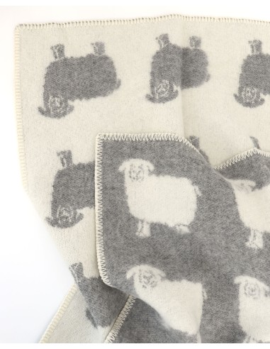 COPERTA IN 100% LANA MERINO 100x140 CM "PECORELLA"