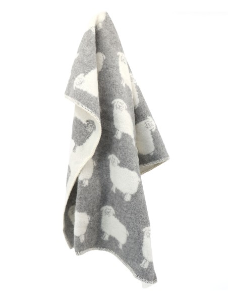 COPERTA IN 100% LANA MERINO 100x140 CM "PECORELLA"